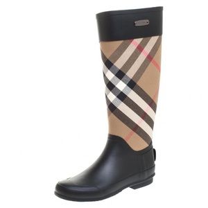 Burberry rain boots